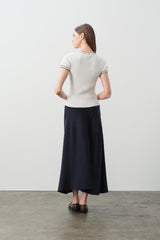 VICTORIA COTTON CASHMERE BABY TEE