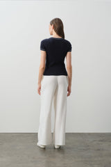 VICTORIA COTTON CASHMERE BABY TEE