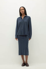 CATANIA DENIM CASHMERE SHIRT