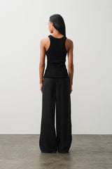 CAROLINA CREWNECK CASHMERE TANK