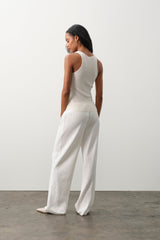 CAROLINA CREWNECK CASHMERE TANK