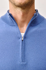 PHILLIP QUARTER-ZIP CASHMERE SWEATER