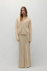 MICHAELA BRUSHED CASHMERE CARDIGAN