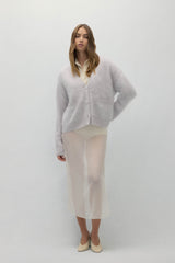 MICHAELA BRUSHED CASHMERE CARDIGAN