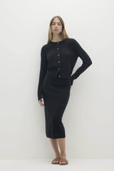 JAYLA BUTTON-UP CASHMERE CARDIGAN
