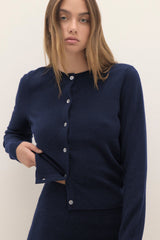 JAYLA BUTTON-UP CASHMERE CARDIGAN