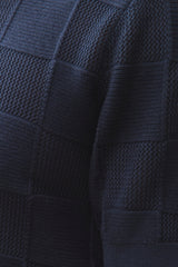 BRADLEY COTTON CASHMERE CHECKERED POLO